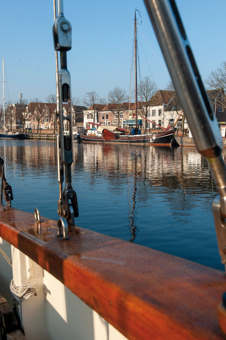 Uitzicht over de haven